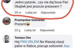 ORLEN usuwa komentarze na Facebooku na temat człowieka wolności roku - Obajtka