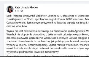 Godek: Sąd pozwolił na lewacką agresję, a katolicy są dyskryminowani w Polsce