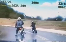 Policjanci w pogoni za dwoma nastoletnimi motocyklistami