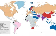 Rozwój cyfrowych pieniędzy (CBDC). Mapa świata.