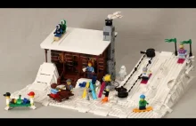 Stok narciarski z ruchomym wyciągiem z LEGO