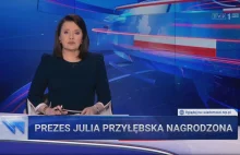 TVPiS: Julia Przyłębska otrzymała nagrodę za odwagę