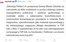 TVP w „Minęła 20” przeprosiła Gdańsk za materiał atakujący imigrantów.