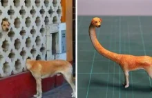 Ten japoński artysta zamienia śmieszne zdjęcia zwierząt w rzeźby