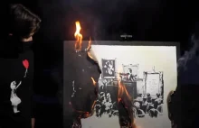 Spalili obraz Banksy'ego i wystawili na aukcję jako token NFT