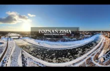 Poznań zimą 2021 - miejskie brzegi Warty