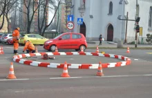 Sosnowiec - powstało rondo z separatorów