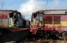 Spłonęły dwie lokomotywy Kolei Czeskich [ZDJĘCIA