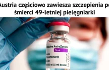 Austria częściowo zawiesza szczepienia po śmierci 49-letniej pielęgniarki