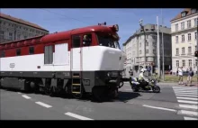 Pociągiem przez centrum miasta? Co się nie da, jak się da :) Brno, Czechy.