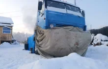 Jak wygląda poranek kierowcy ciężarówki, gdy temperatura spada do -50 stopni