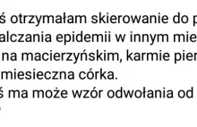 Na macierzyńskim, z 2-miesięczną córką przymusowo wezwana do zwalczania Covid