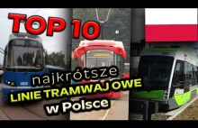 TOP 10 Najkrótsze linie tramwajowe w Polsce
