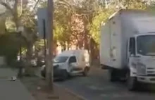 Gwałtowna wściekłość kierowcy ciężarówki