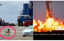 Sceny jak z Cyberpunka na lądowisku SpaceX. Robopies sprawdzał szczątki...
