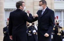 Mateusz Morawiecki w Paryżu spotkał się z Prezydentem Emmanuel Macron