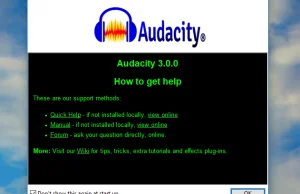 Audacity 3.0.0 wydane