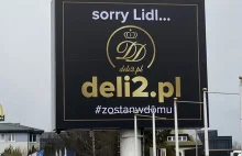 Deli2.pl "przeprasza" Lidla. Sklep internetowy wywiesza nowy billboard