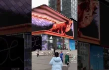 3D Billboard of a lion