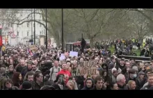 [NA ŻYWO] Wielka demonstracja w Londynie przeciwko obostrzeniom