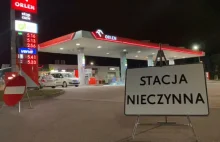 Mężczyzna podpalił się na stacji paliw