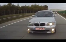 Głupek w BMW bez jednego oczka ciśnie na A4