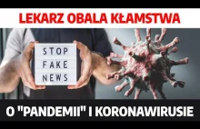 Polski lekarz pracujący w Niemczech obala kłamstwa o "pandemii" i koronawirusie