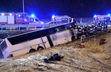 Kolejny wypadek ukraińskiego autokaru na A4 w okolicach Jarosławia