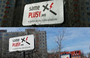 W Gdańsku stanęły banery sameplusy.info - w zgodzie ze sobą, z dala od kościoła