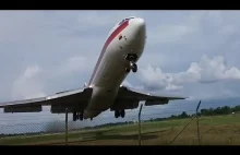 Boeing 747 ląduje z powodzeniem bez prawego podwozia.