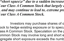 GameStop ostrzega SEC i inwestorów przed dalszym Short Squeezem w raporcie