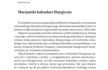 Marsjański kalendarz liturgiczny