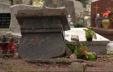 Zniszczone nagrobki dzieci na cmentarzu w Olsztynie. Mężczyzna zatrzymany