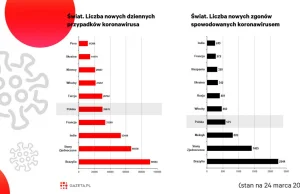 Tylko w trzech krajach świata na COVID-19 umiera więcej ludzi niż w Polsce