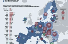 Wizualizacja inflacji w Europie - Polska liderem rankingu