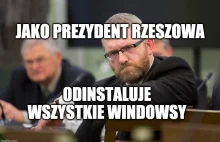 Grzegorz Braun jako prezydent Rzeszowa chce walczyć z Billem Gatesem xD