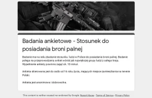 Wykopki, potrzebuję kilku ankiet o stosunku do broni palnej