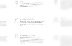 Google zamyka Google Graveyard
