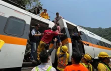 Katastrofa kolejowa na Tajwanie. Dramatyczna akcja ratunkowa