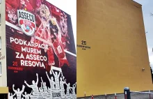 Był mural z siatkarzami Asseco i już go nie ma....