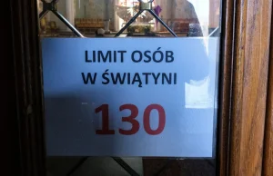 Ponad 5-krotnie przekroczony limit osób w kościele. Mandat dla księdza? 20 zł!