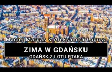 Gdańsk z lotu ptaka zimą