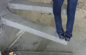Najgorzej wykonane schody wspornikowe w tej części świata