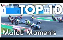 Top 10 elektryzujących momentów z wyścigów elektrycznych motocykli MotoE