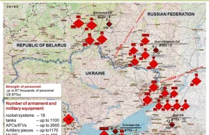 Na granicy rosyjsko-ukraińskiej jest 87 000 rosyjskich oraz 100 000 ukraińskich