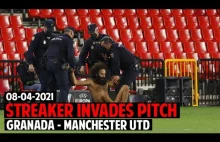 Roztrzepany nagi mężczyzna na meczu Manchesteru