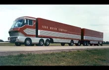 Futurystyczna ciężarówka z roku 1966 - Big Red Turbine Truck from Ford Archives