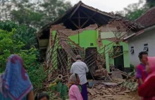 Potężne trzęsienie ziemi na Jawie w Indonezji