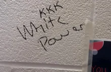 Czarny student malował rasistowskie graffiti