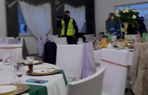Nagranie rozbicia wesela przez policję